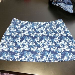 Tranquility by Colorado Clothing Blue and White A-Line Skort Sz XXL